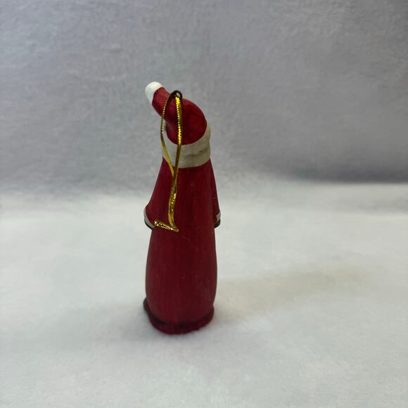 Vintage Hand Paint Santa Christmas Tree Ornament-Handmade Decor-Unique-good - Picture 4 of 9